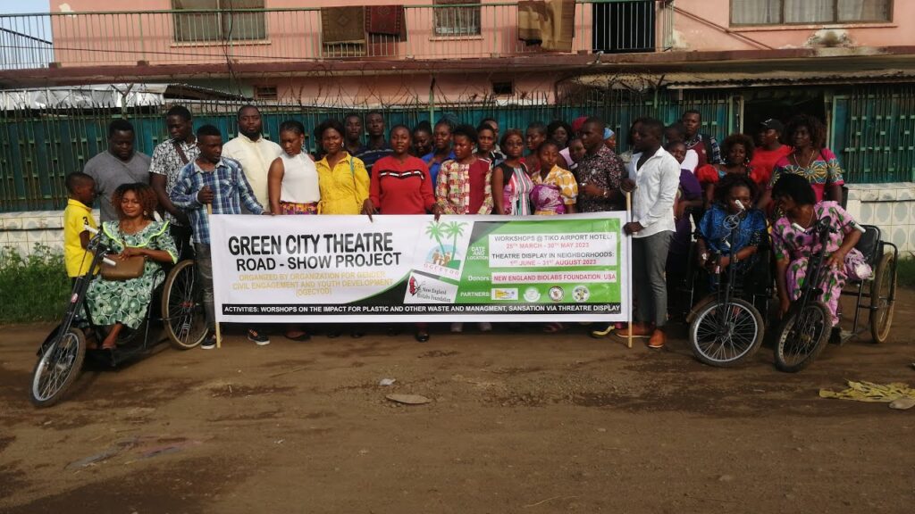 OGCEYOD Cameroon; Green City #Theatre Tiko/Mutengene #plasticpollution #wastemanagement #sustainable