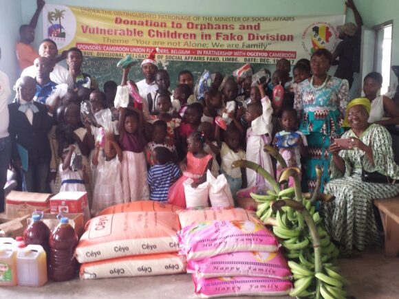 OGCEYOD Cameroon; Donation to Orphans and Vulnerable Children in Fako 2017